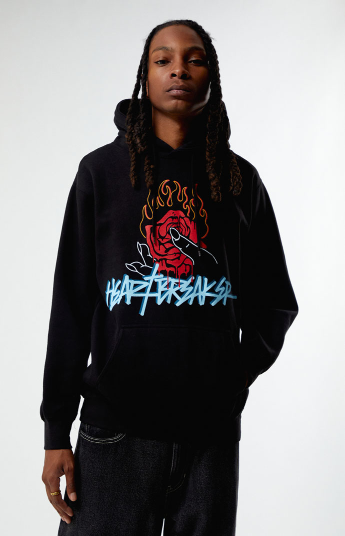 PacSun Hearts Roses Hoodie PacSun