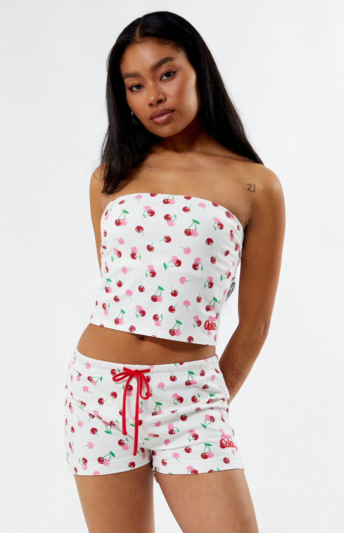 Pacsun cherry paperbag shorts online