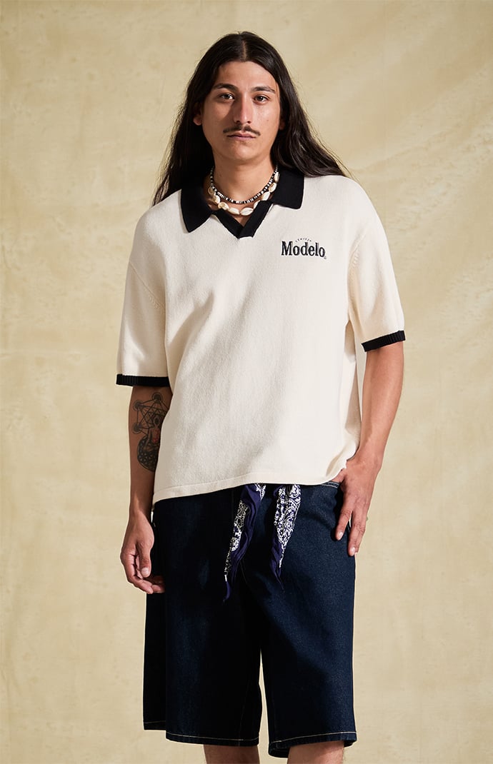 Modelo Relaxed Knit Logo Polo Shirt | Pacsun