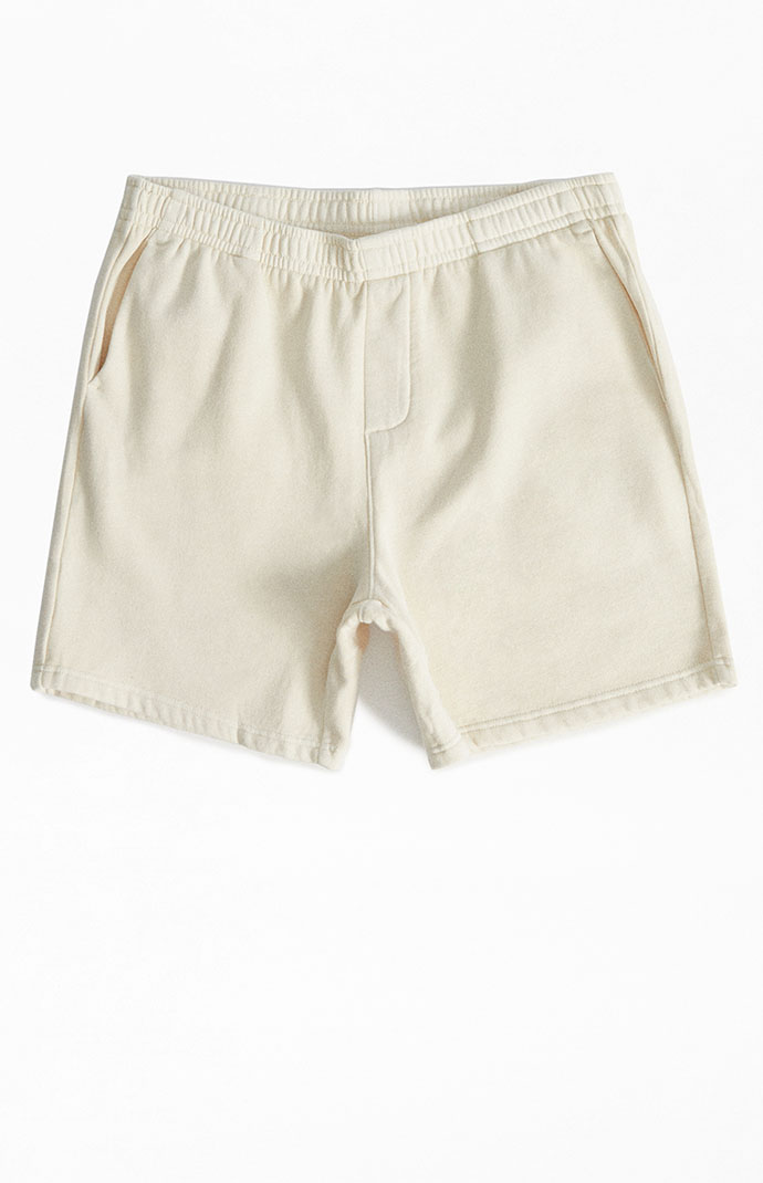 PacSun Cream Fleece Sweat Shorts PacSun