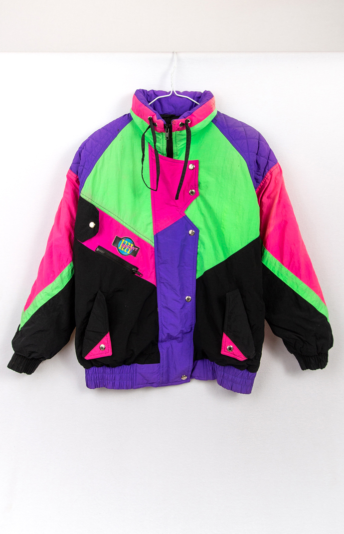 fluorescent ski jacket