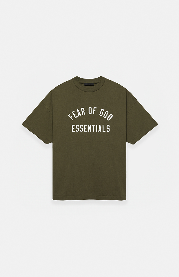 Fear of God Essentials Kids Military Crew Neck T-Shirt | PacSun