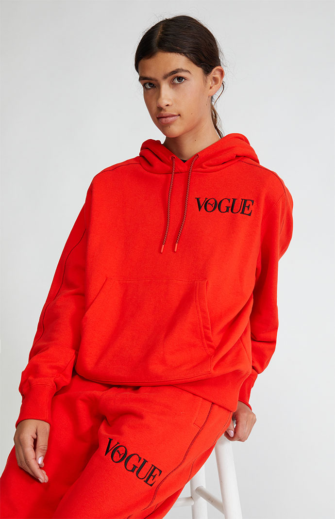 Red puma best sale hoodie womens
