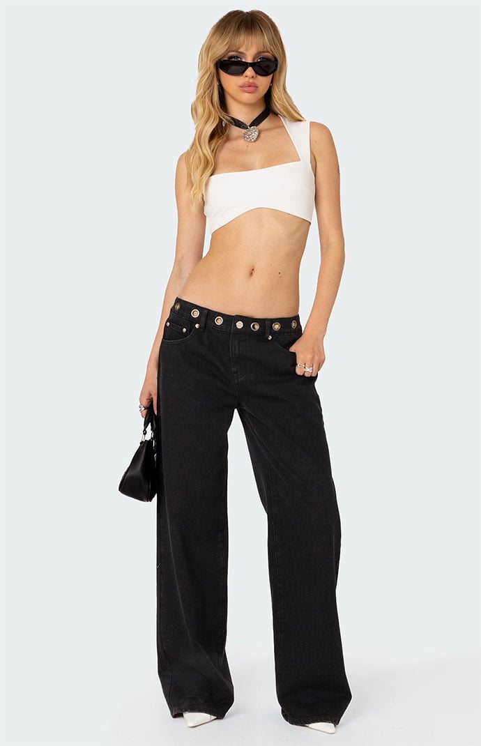Edikted Libby Grommet Waist Jeans | PacSun
