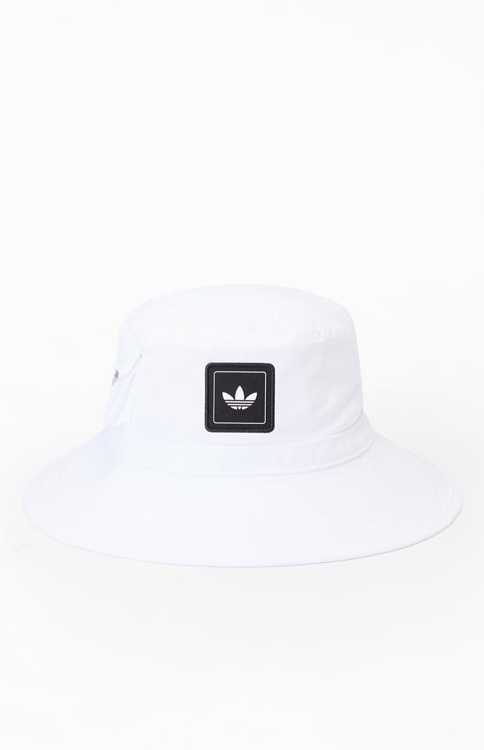 adidas White Utility 3.0 Boonie Bucket Hat | Pacsun