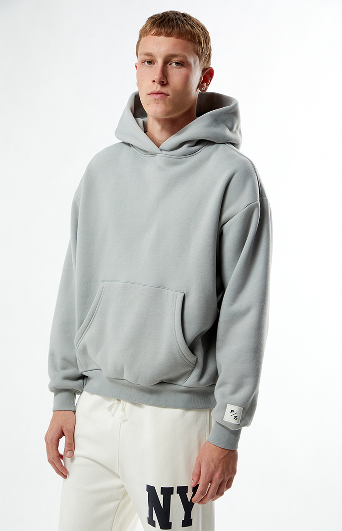 PacSun Gray Solid Hoodie PacSun