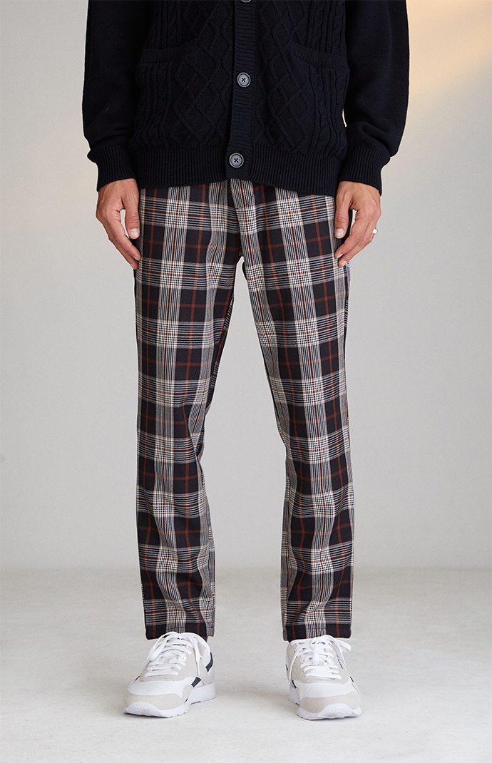 PacSun Brown Plaid Menswear Pants PacSun