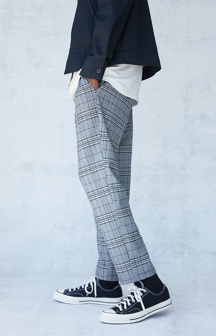 PacSun Gray Plaid Menswear Trouser 