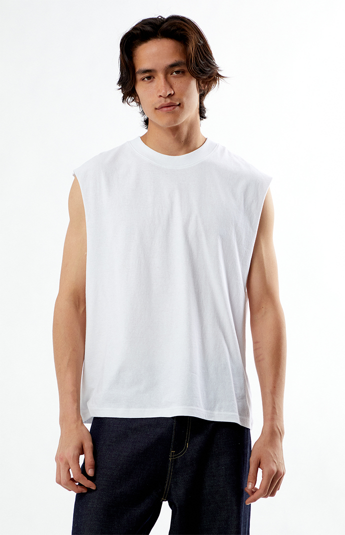 人気の新作 Cut White PacSun Off PacSun | T-Shirt Muscle トップス