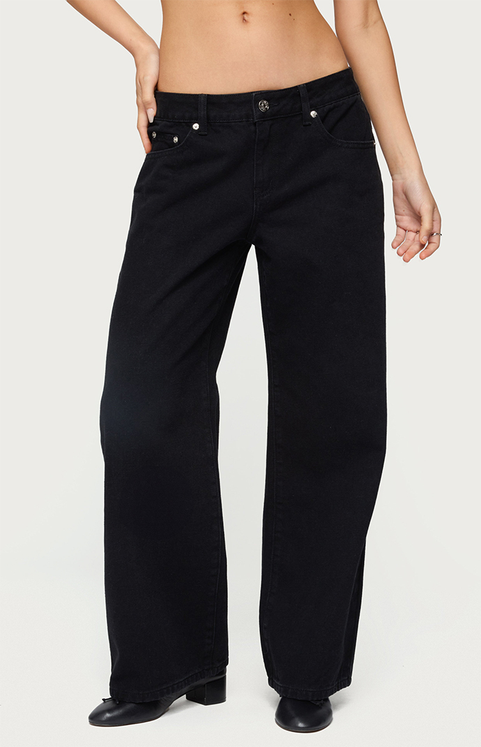 Edikted Petite Daytime Low Rise Jeans | Pacsun