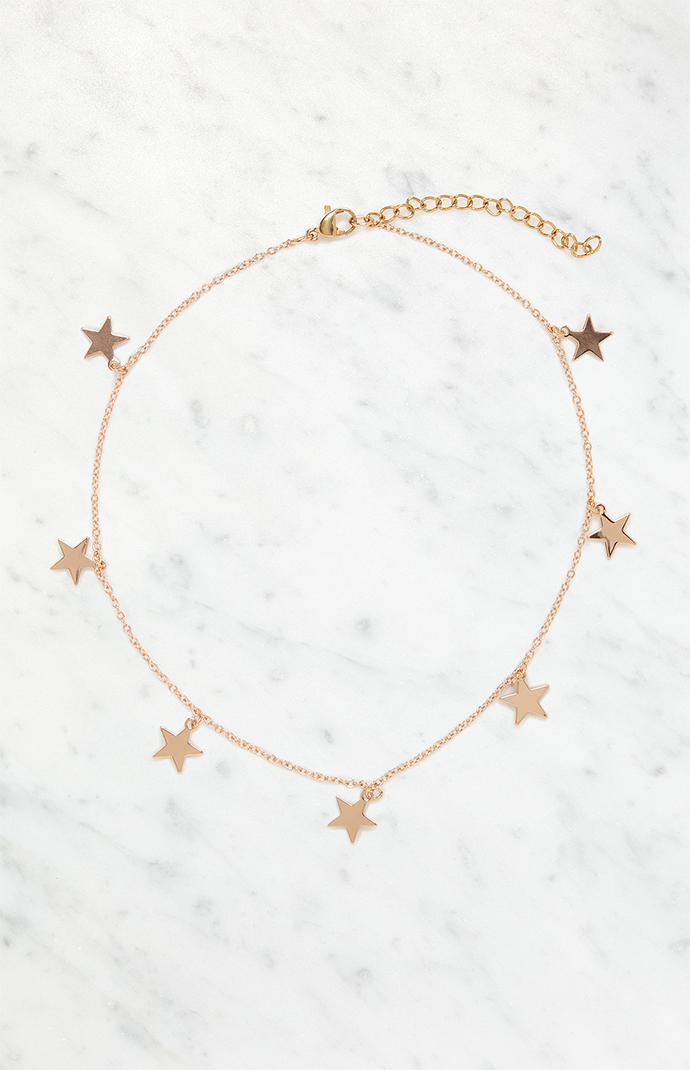 Brandy melville shop gold star necklace