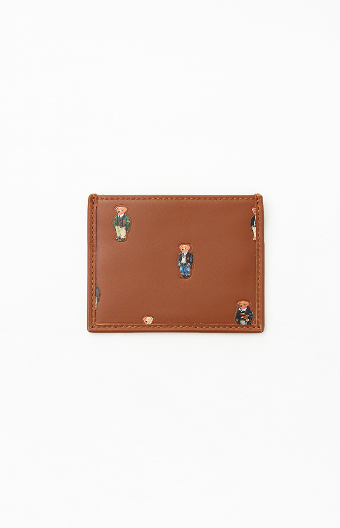 Polo bear sales leather card case
