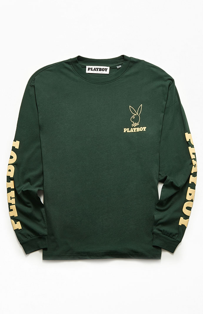 Men's long clearance sleeve playboy shirt