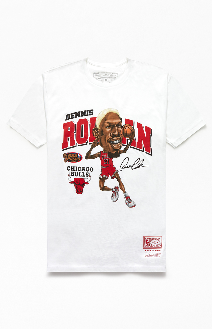 Mitchell & Ness Dennis Rodman Caricature T-Shirt