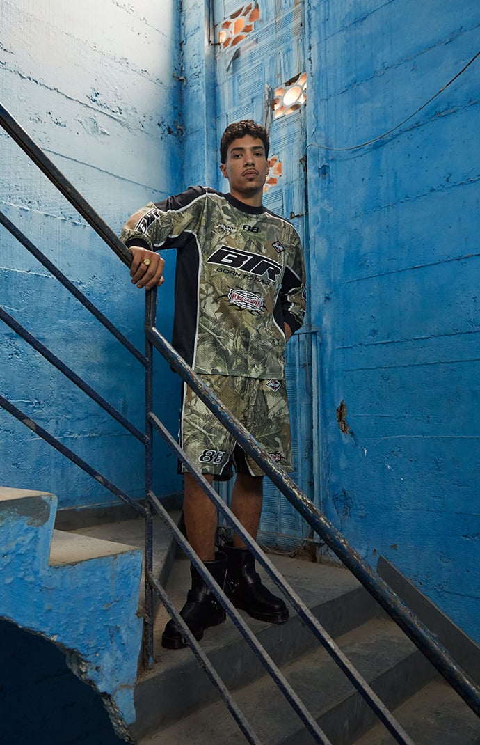 Pacsun Camo Mesh Long Sleeve Jersey | Pacsun