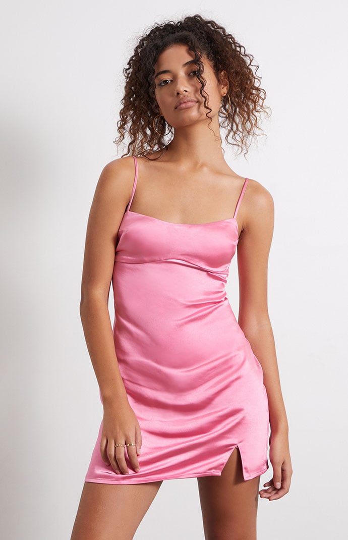 LA Hearts Satin Bustier Mini Dress PacSun
