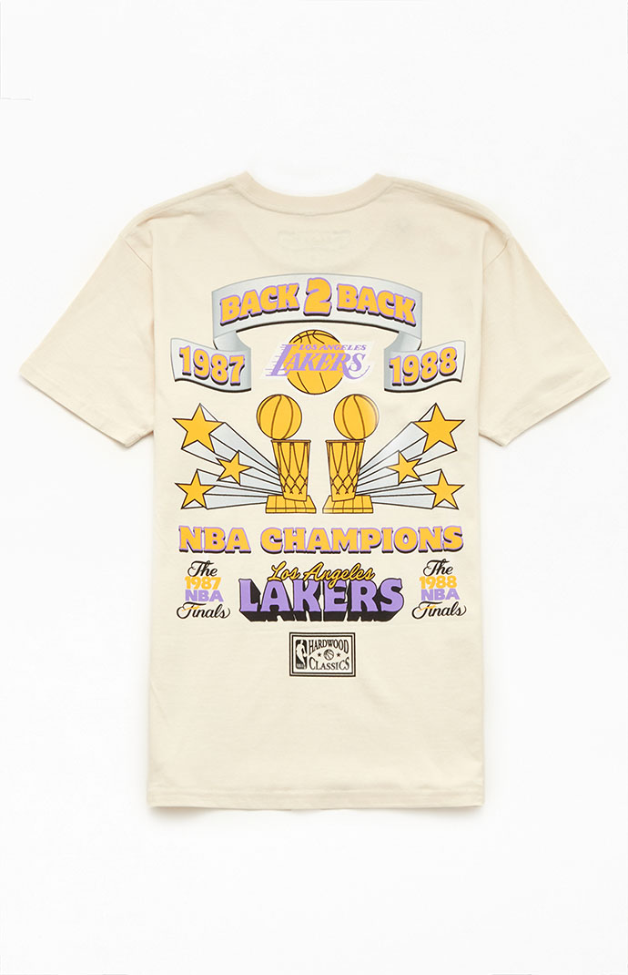 Los Angeles Lakers 3 x Champions Lakers T-Shirt By Mitchell & Ness