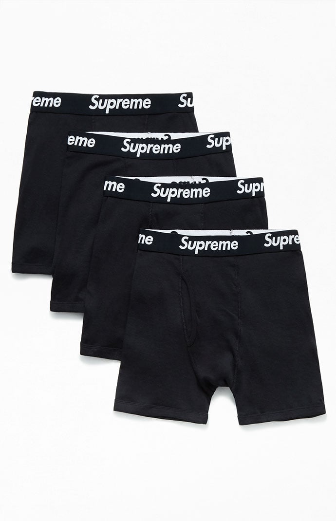 Supreme, Underwear & Socks, Supreme Hanes Black Boxers Briefs Comfort  Flex Small One Pair