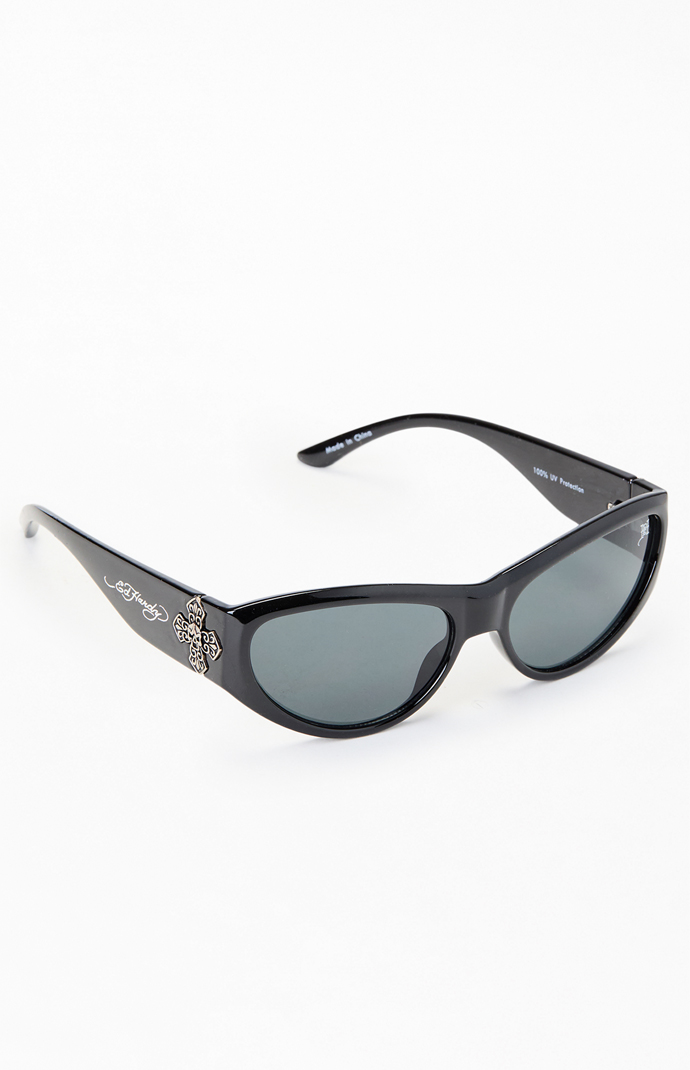 Ed Hardy Iron Cross Sunglasses | Pacsun display picture 3