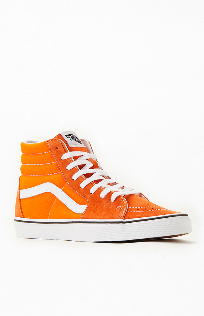 Vans Sk8 Hi Canvas Orange Shoes PacSun