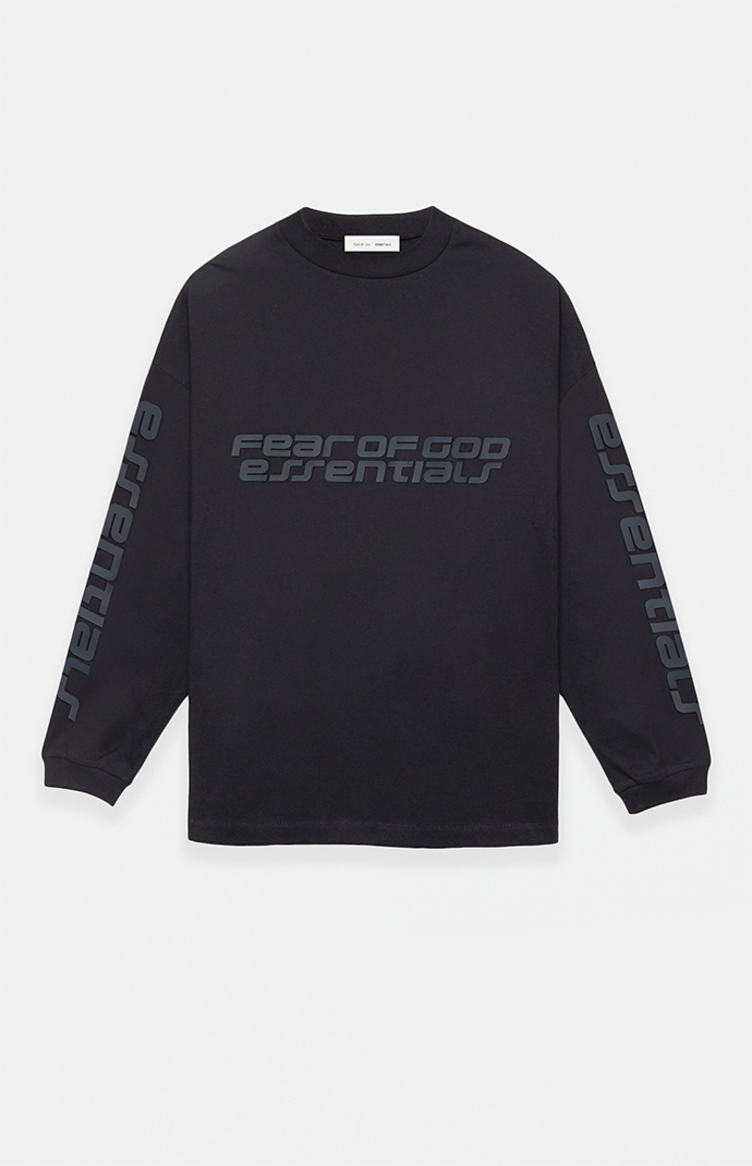 Fear of God ESSENTIALS Vintage Black '90s Long Sleeve T-Shirt | PacSun