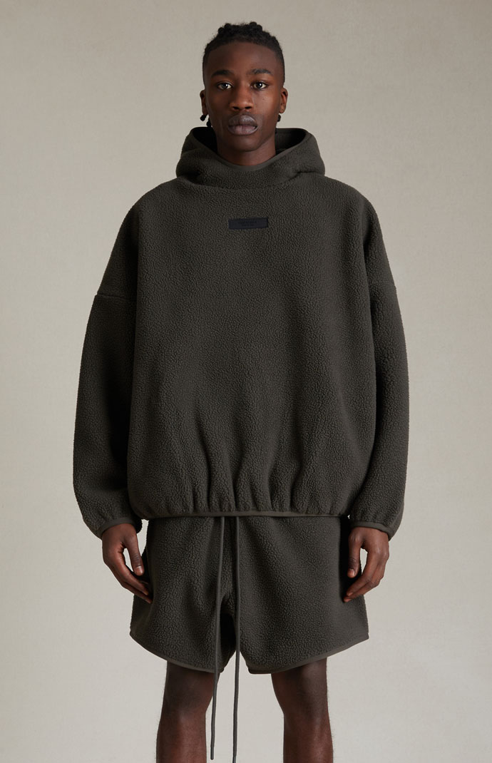 Fear of god 2025 essentials polar fleece hoodie