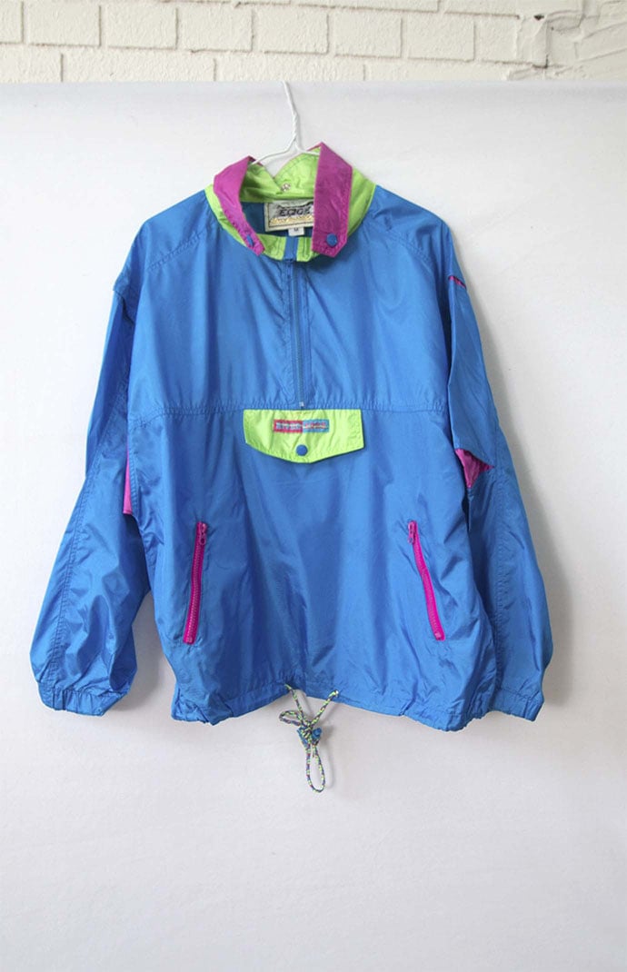 Pacsun red white and blue windbreaker store