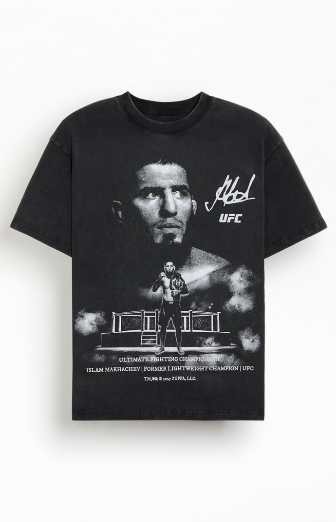 UFC公式　Islam Makhachev マカチェフ Tシャツ　サイズL mens-black-islam-makhachev-t-