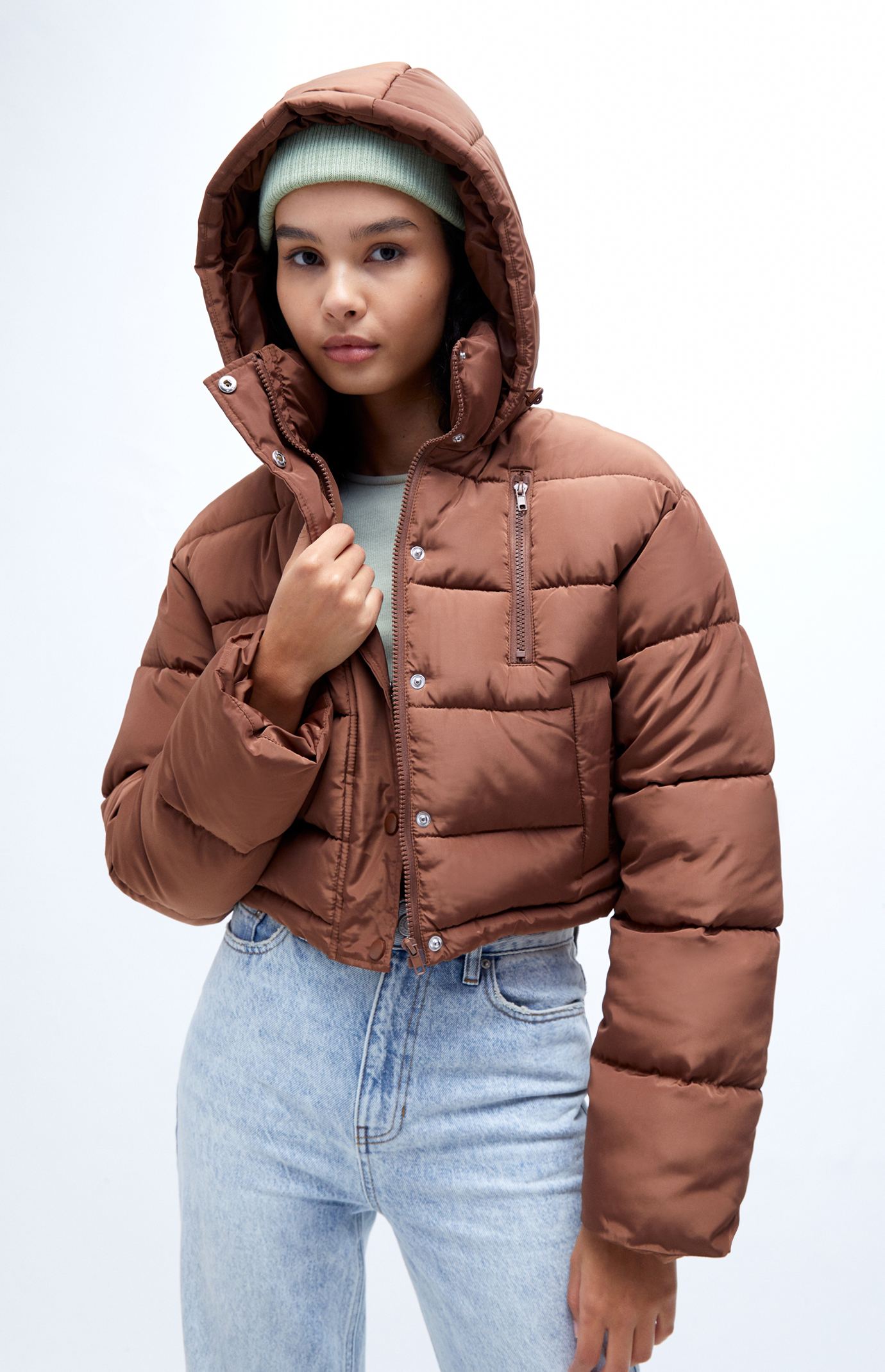 Uo mae online hooded puffer jacket