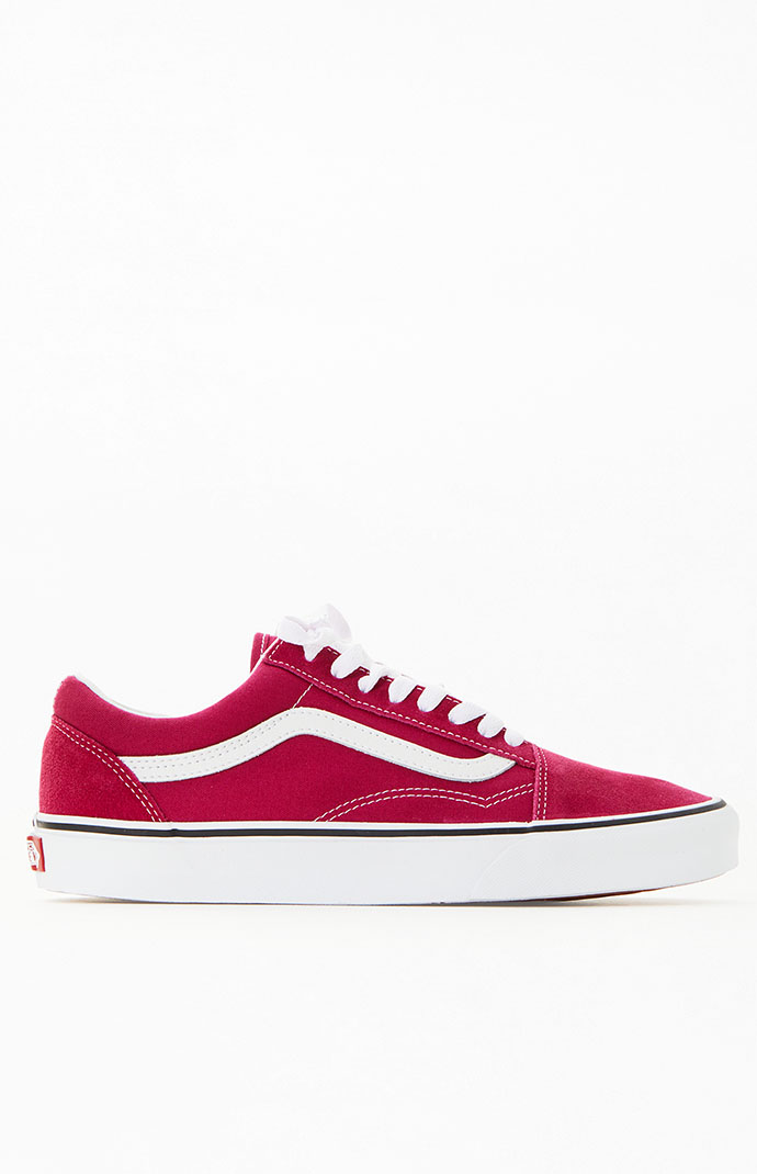 Rumba red sales vans old skool