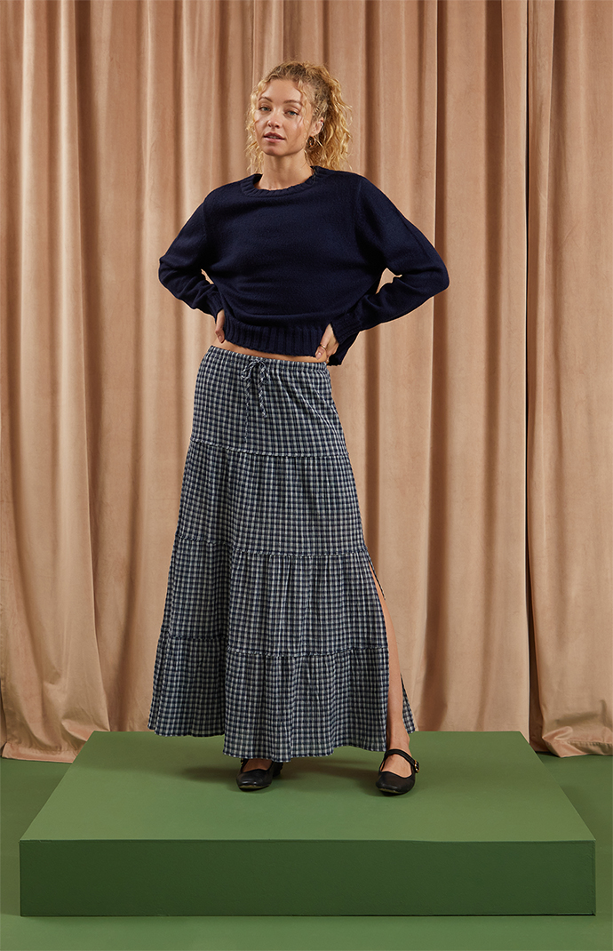 Beverly and Beck Plaid Maxi Skirt | Pacsun