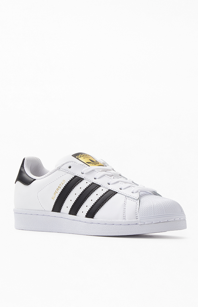 adidas White Black Superstar Shoes PacSun PacSun