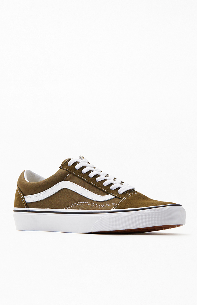 olive vans old skool
