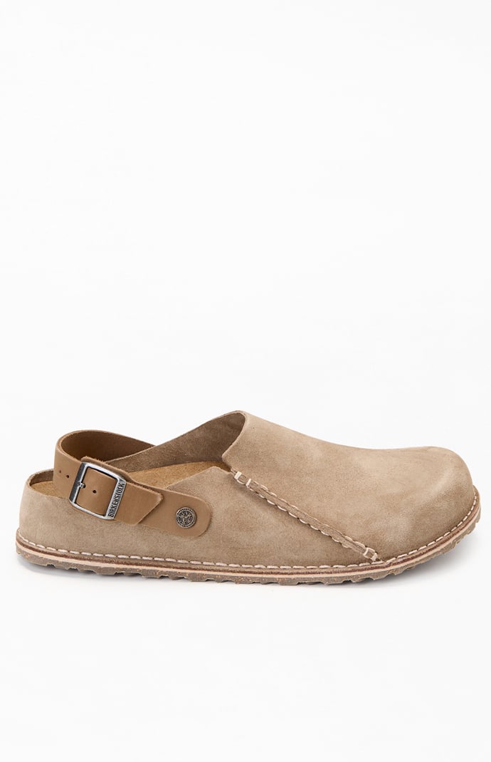 Birkenstock Lutry Premium Suede Clog Taupe | Pacsun display picture 1