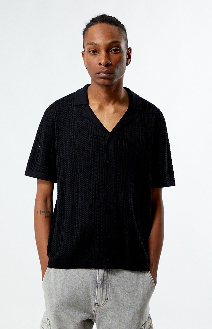 Pacsun Black Cropped Knit Shirt | Pacsun Pacsun Black Cropped Knit Shirt | Pacsun