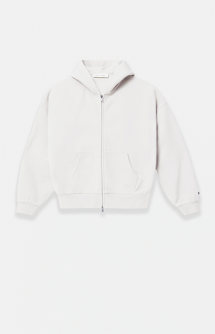 Fear of God ESSENTIALS Women's Cloud White Classic Zip Up Hoodie