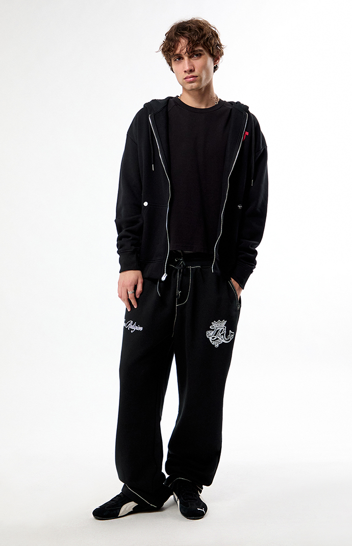 True Religion Crest Big T Baggy Sweatpants | Pacsun