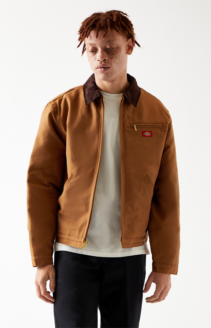 dickies men's rigid duck blanket lined jacket