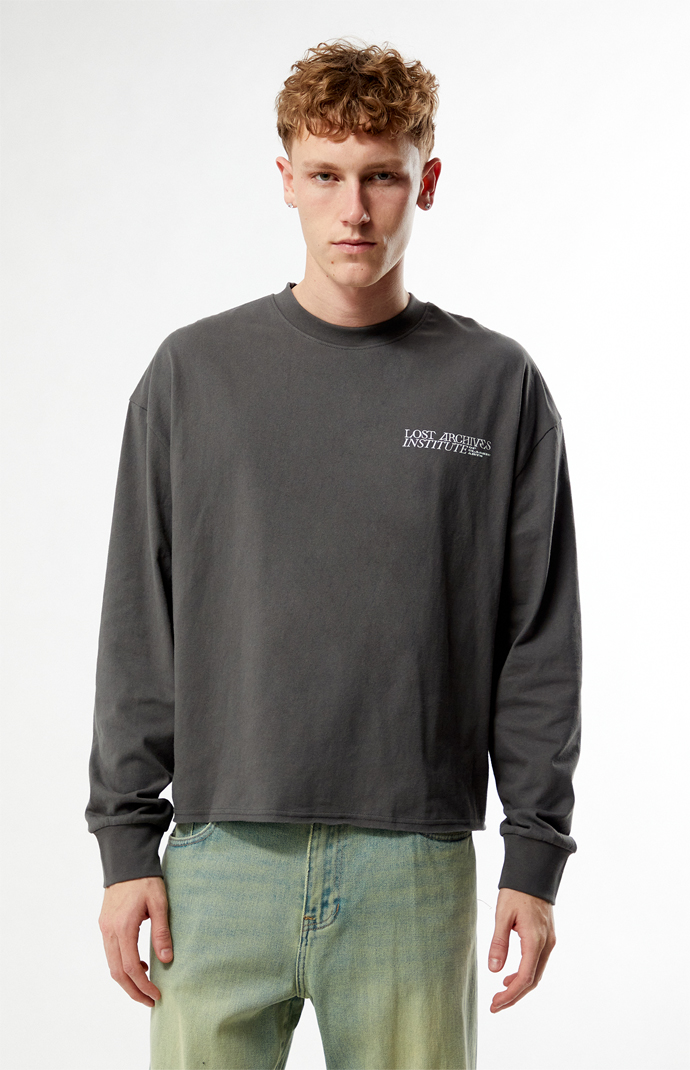 Pacsun Lost Archives Cropped Long Sleeve T-Shirt | Pacsun