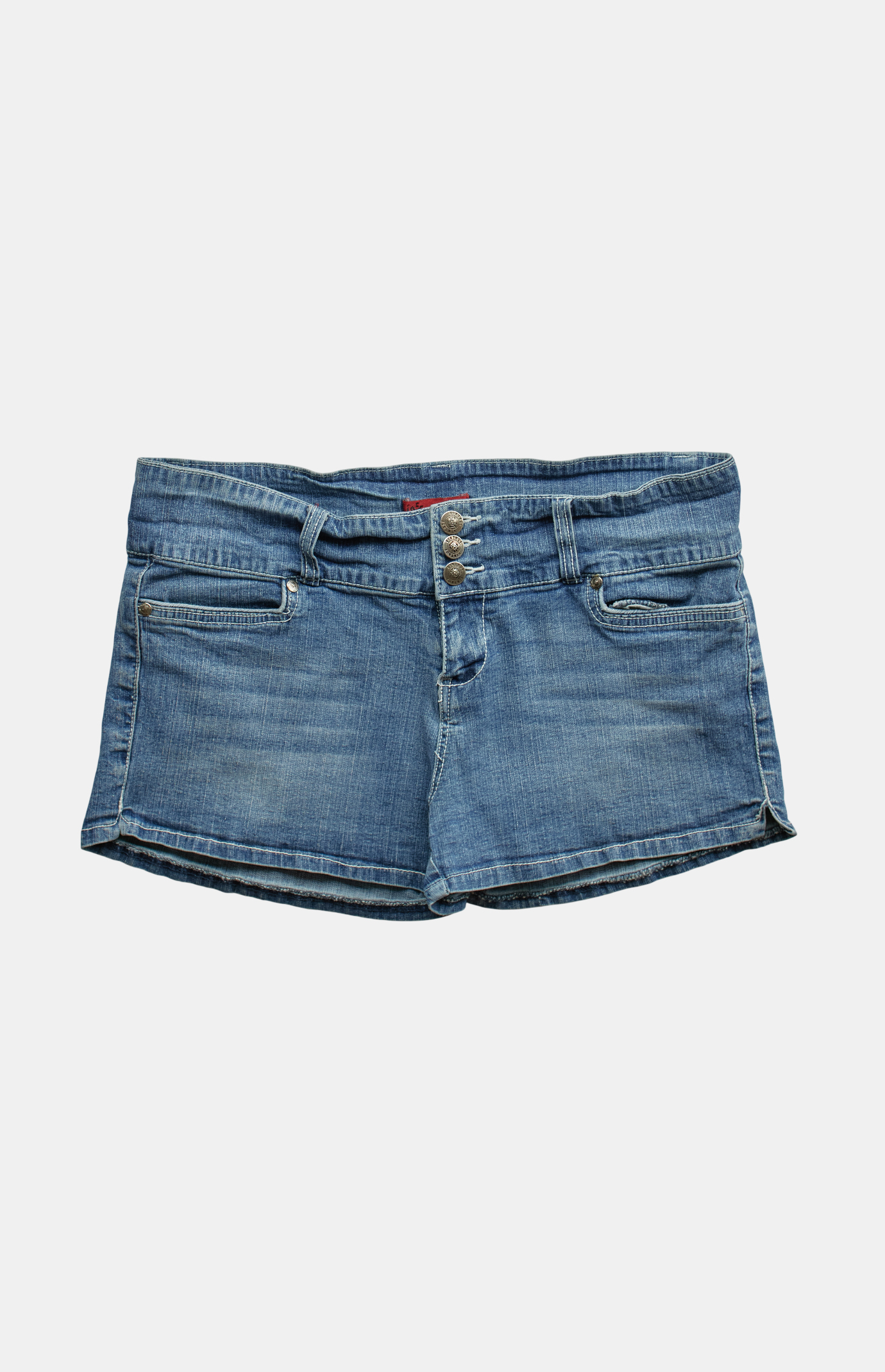 PS VINTAGE 2000s Y2K Low Rise Micro Medium Blue Jean Shorts | Pacsun