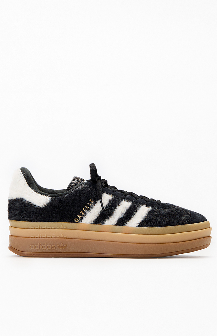 adidas Women's Black & White Gazelle Bold Sneakers | Pacsun