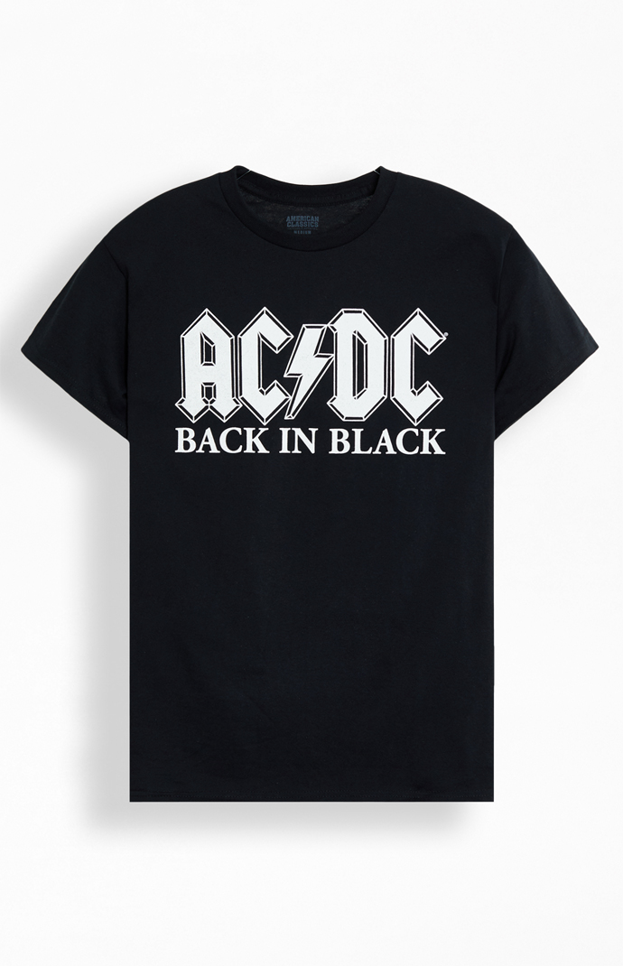 ACDC エーシー・ディーシー Back in Black ©ツアー Tシャツ AC/DC Back In Black Tour T-Shirt | PacSun