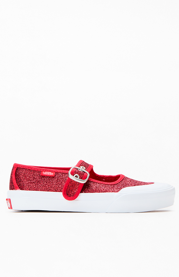 ★ VANS ★ Mary Jane Red New VANS Womens MARY JANE SHOES VN000CRRH2D RED / WHITE US W