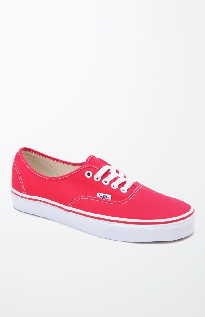vans shoes color red