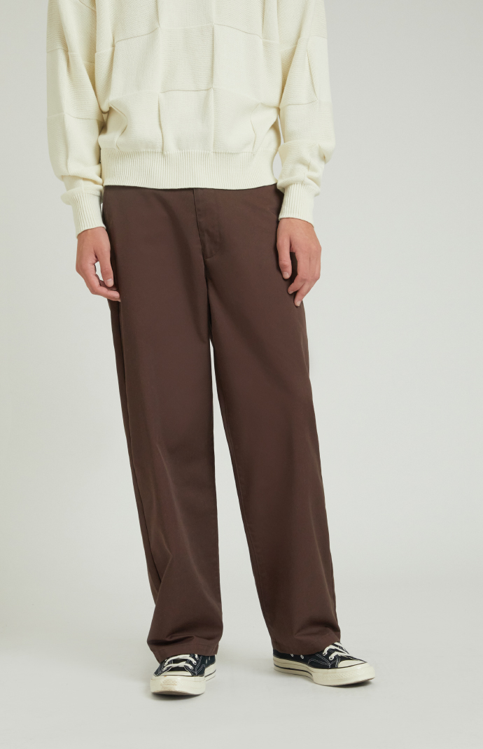 Pacsun Brown Baggy Chino Pants | Pacsun