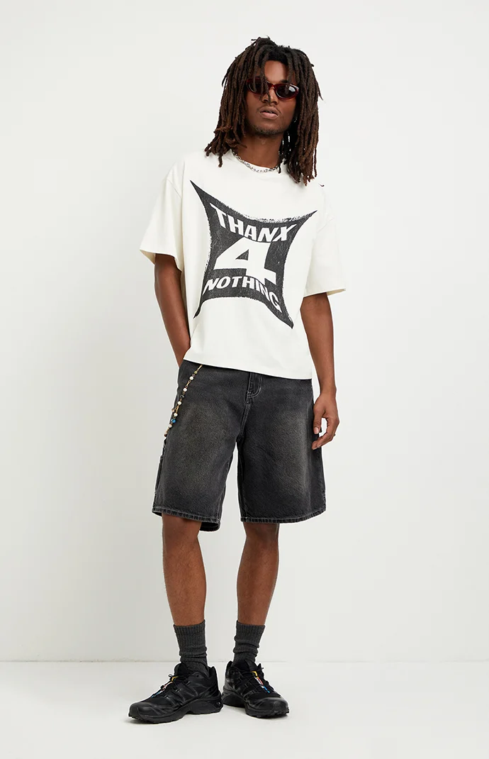 Pacsun Parker Baggy Jean Shorts Carpenter Black | Pacsun