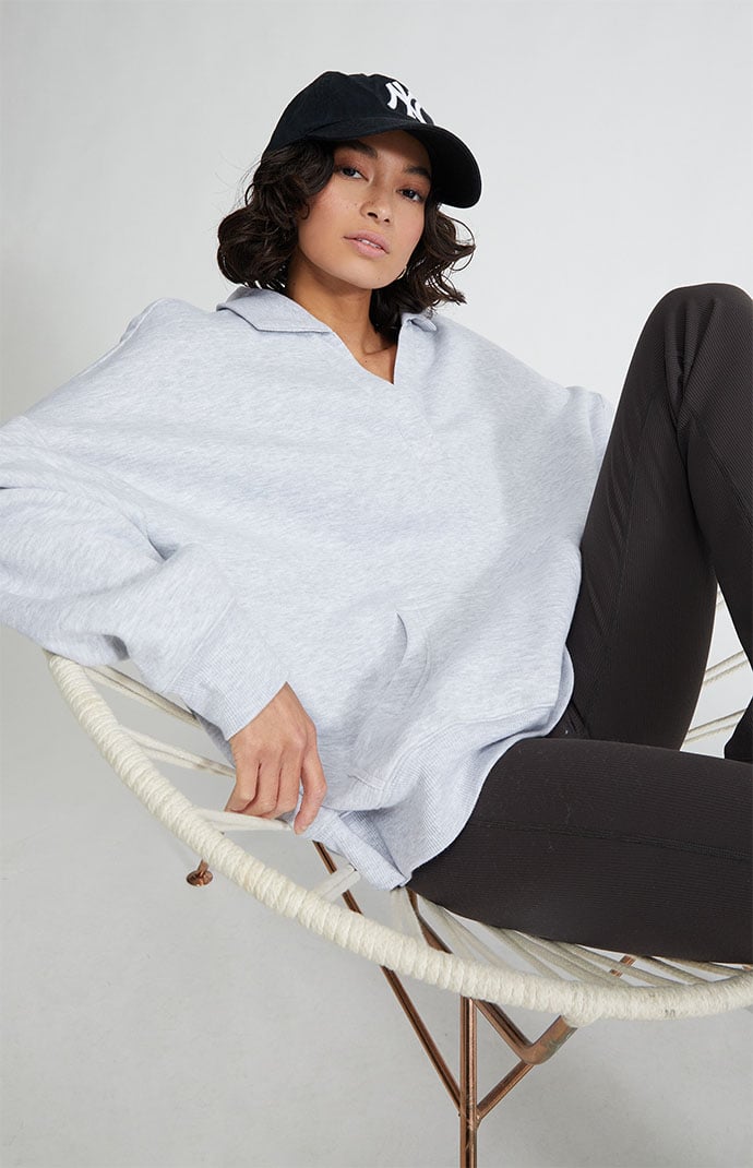 Oversized polo cheap sweatshirt
