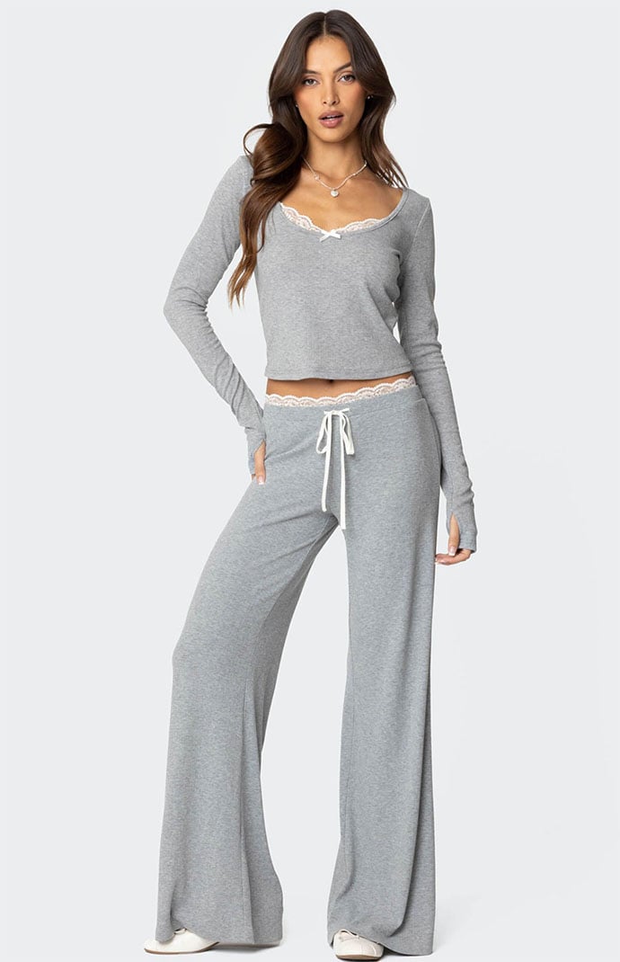 ★overdue flair★ LACE PINTUCK COTTON PANTS_WHITE White Pintucked Pants - Plümo Ltd