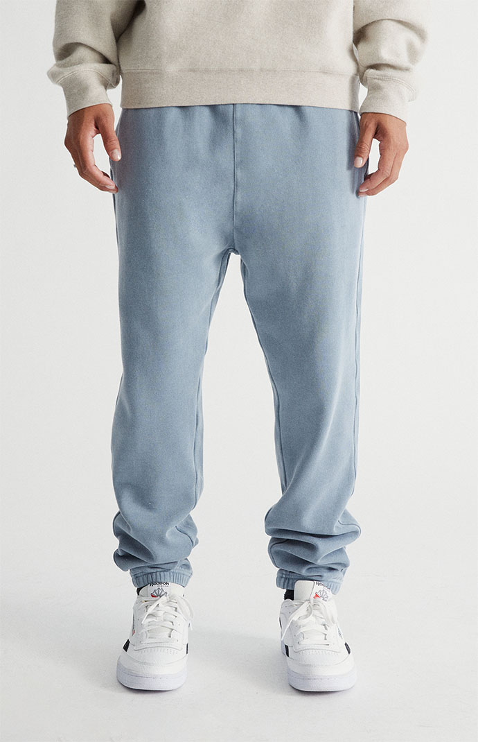 PacSun Blue Stone Wash Relaxed Sweatpants PacSun
