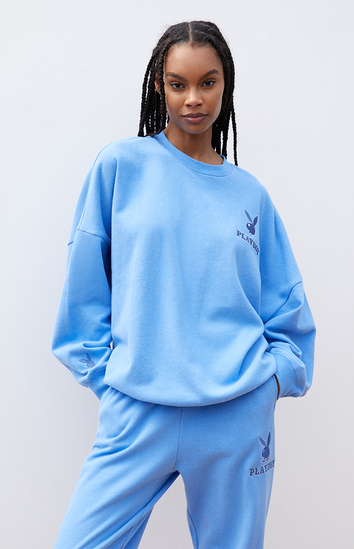 Playboy by pacsun big classic crew neck sweatshirt deals